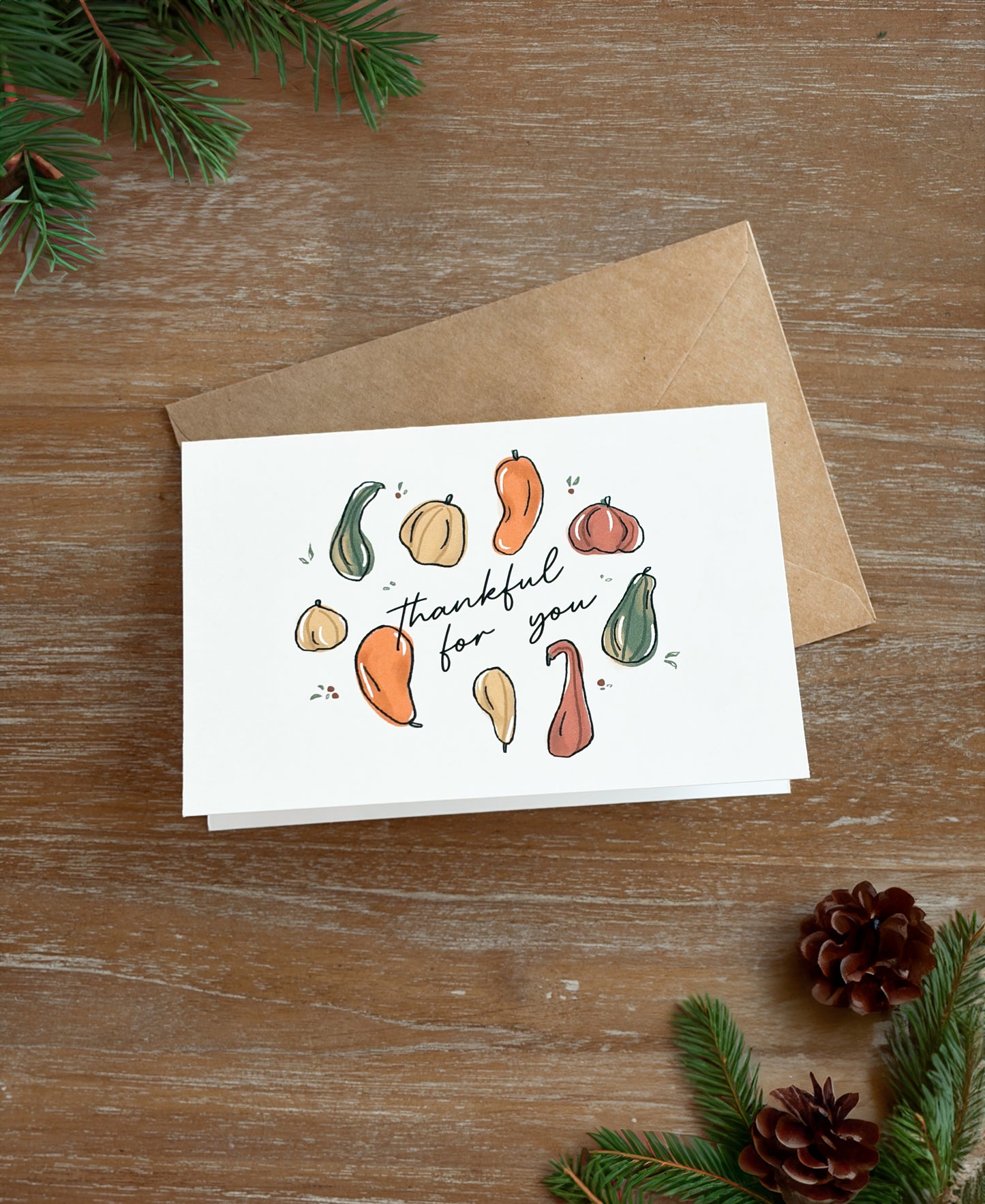 Thankful For You Holiday Card