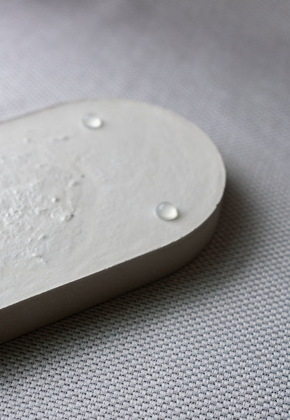Cement Tray in Ivory